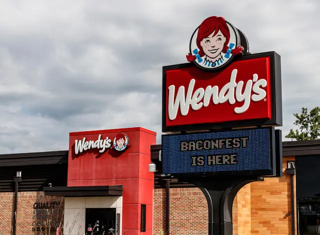 wendys baconfest sign